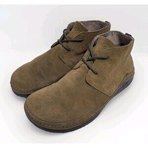 Chaco Men’s Size 11 Paonia Chukka Boots Earth Brown Suede Wool Blend Lining